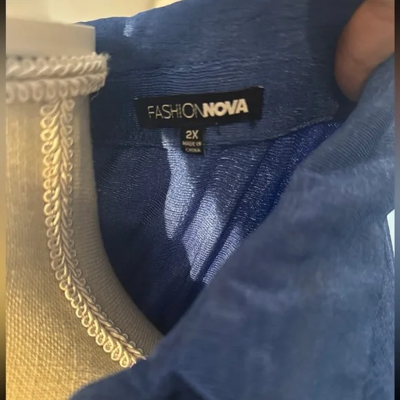 Blue formal homecoming prom dress - Picture 6 of 6